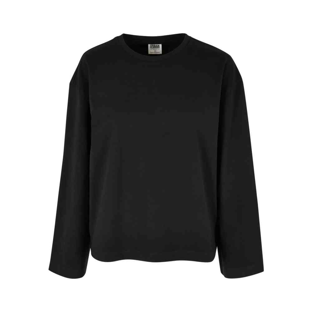 Urban Classics - Organic Oversized Longsleeve top - Zwart